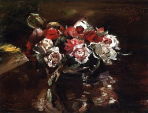 Blumenstilllebenn英語：花の静物画 作： Lovis Corinth